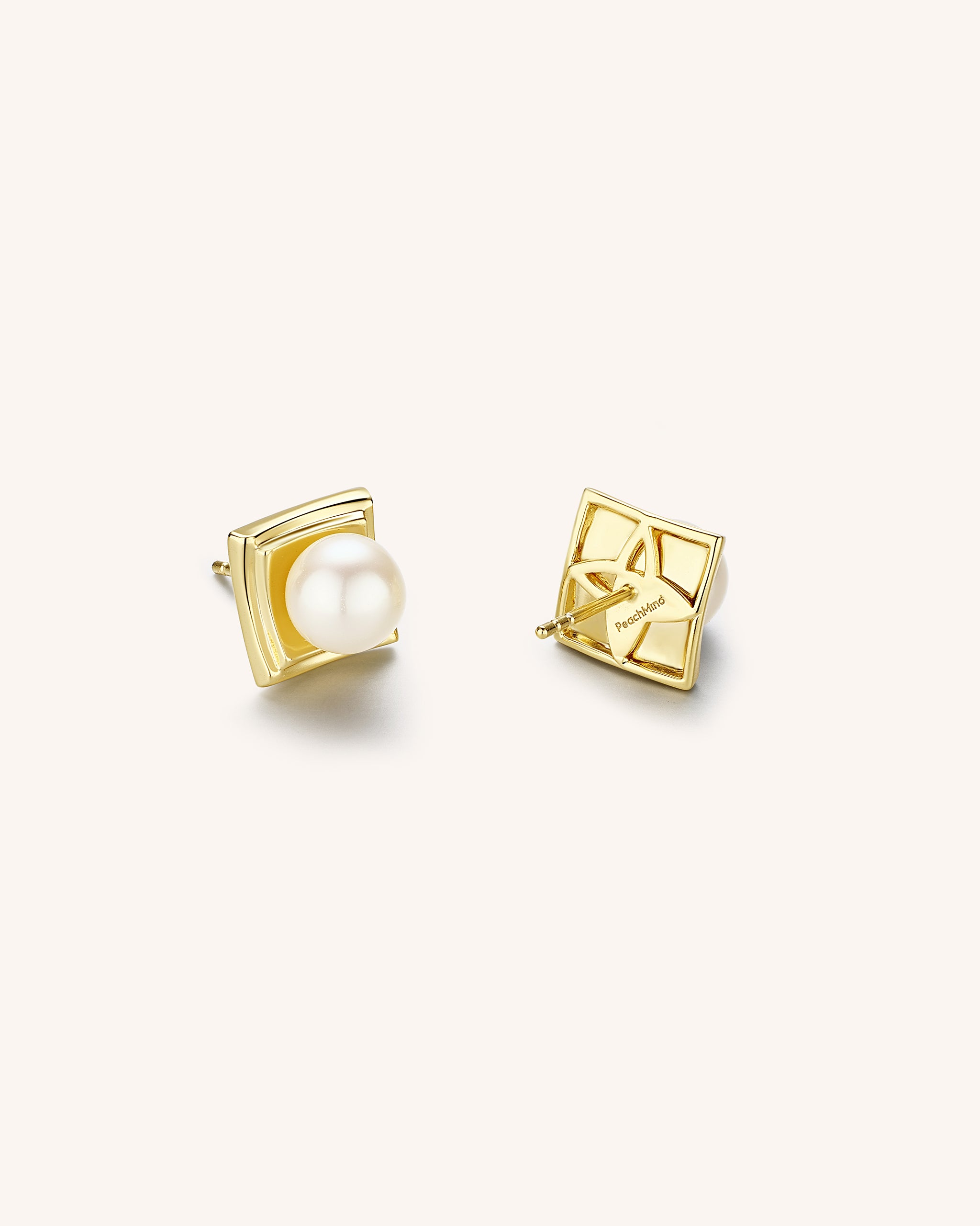 Pearl Square Studs