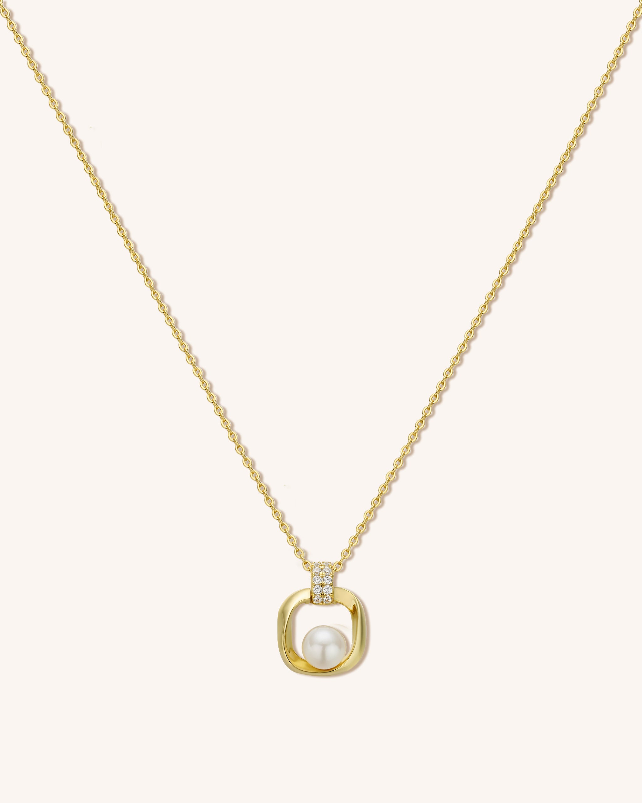 Pearl Square Necklace