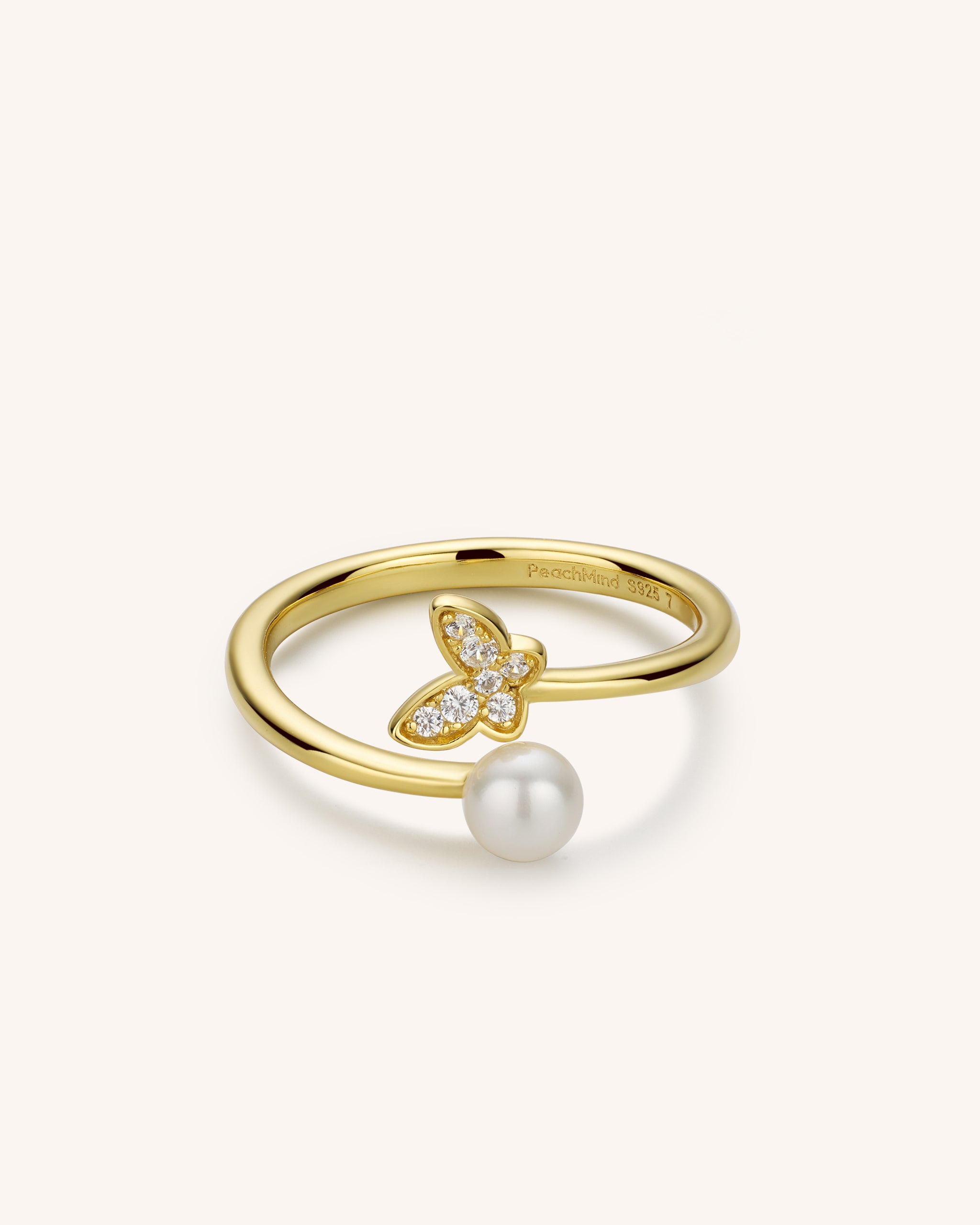 Pearl Butterfly Ring