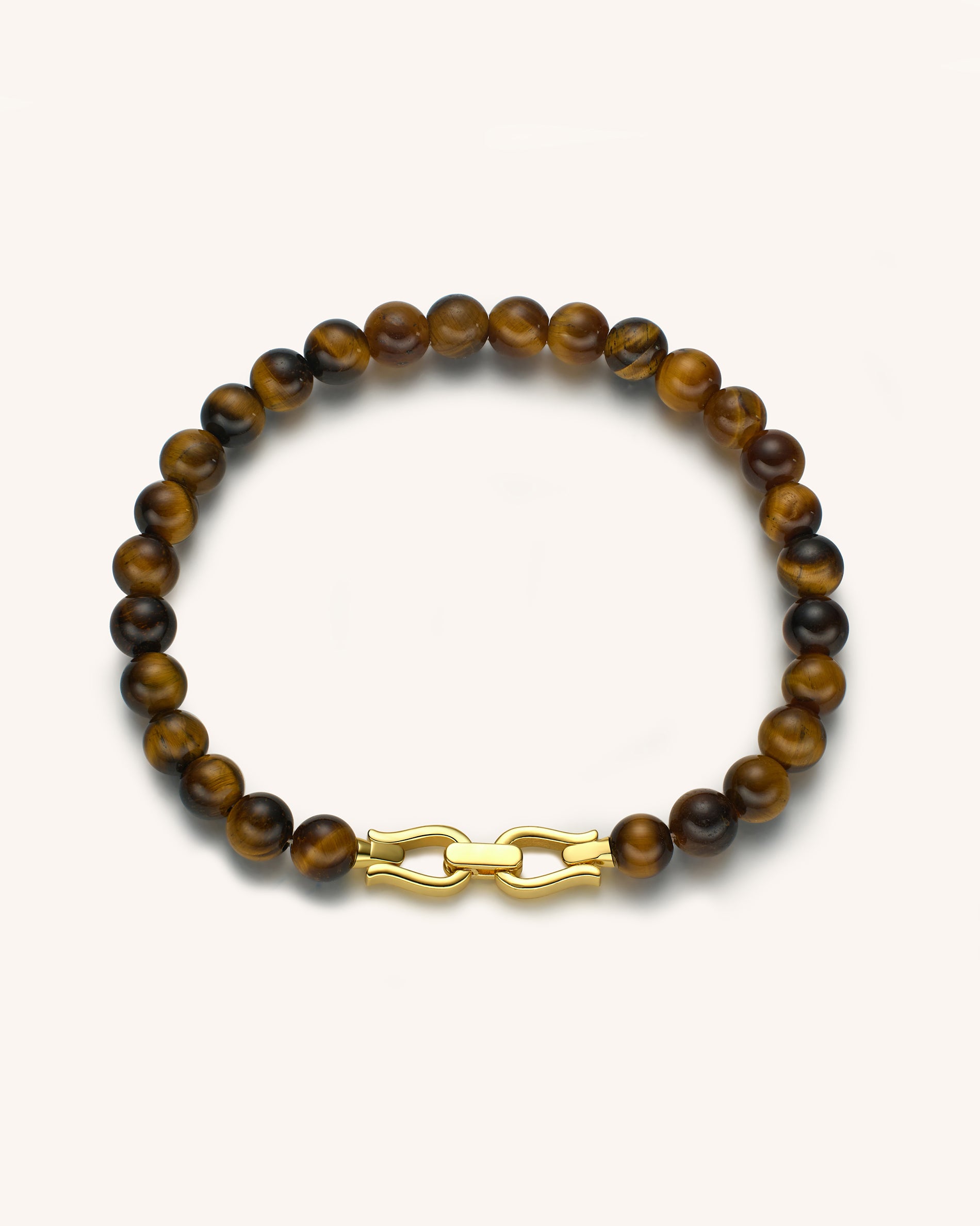 Tiger's Eye Beaded Bracelet for Men's