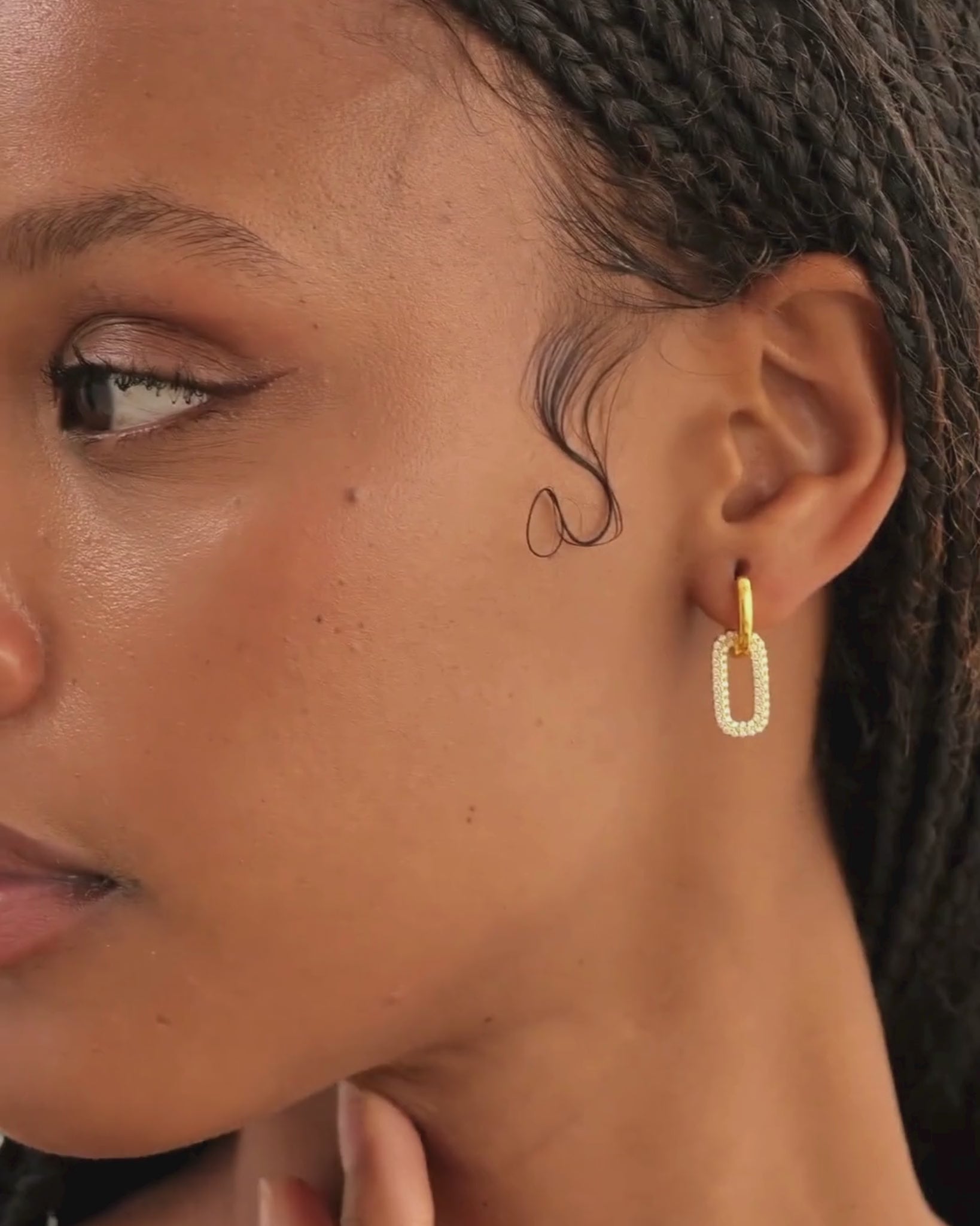 Pavé Hoop Earrings for Woen